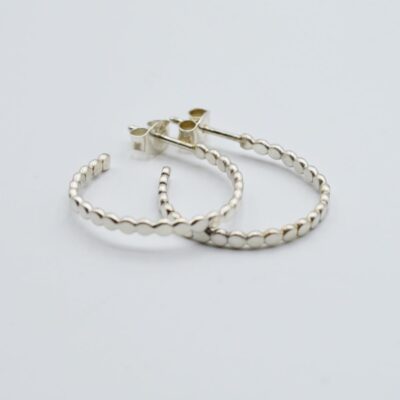 Oorbellen parel creool maxi