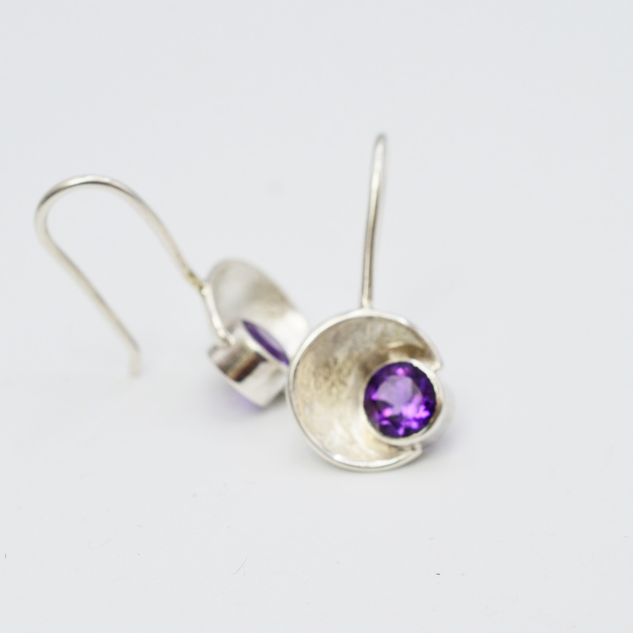 Oorbellen amethist - Afbeelding 2