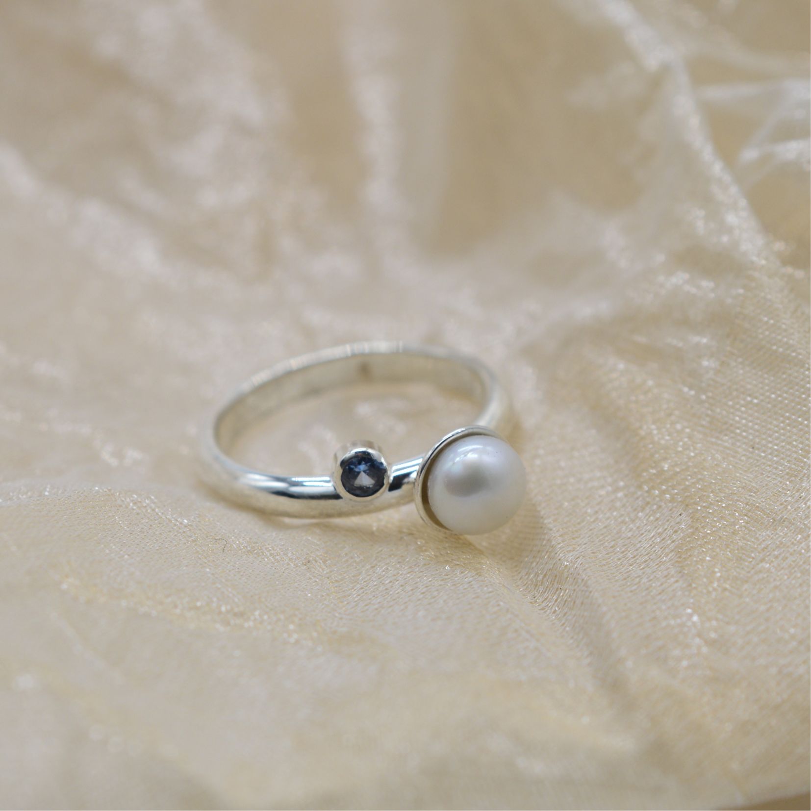 Ring aqua parel - Afbeelding 3