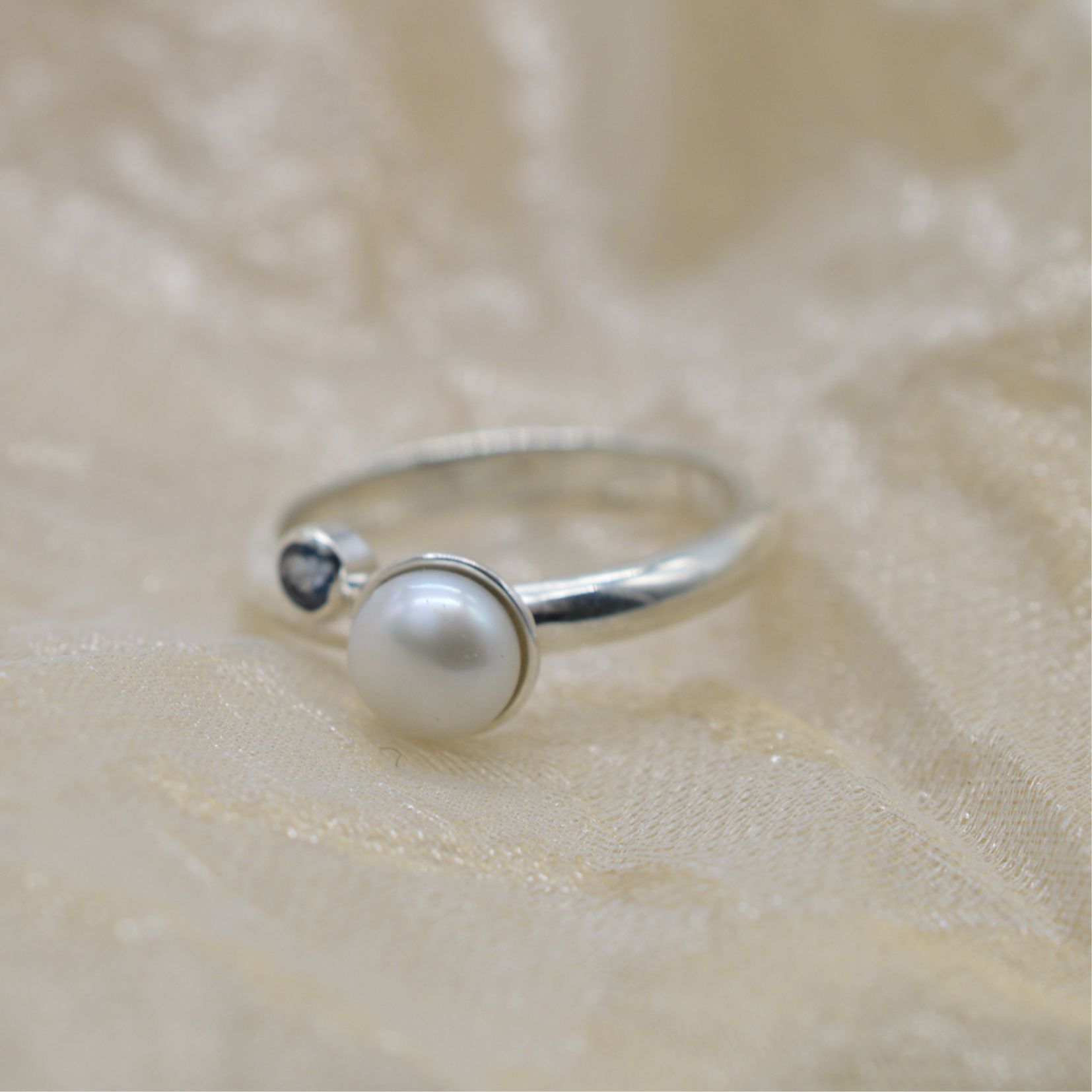 Ring aqua parel - Afbeelding 4